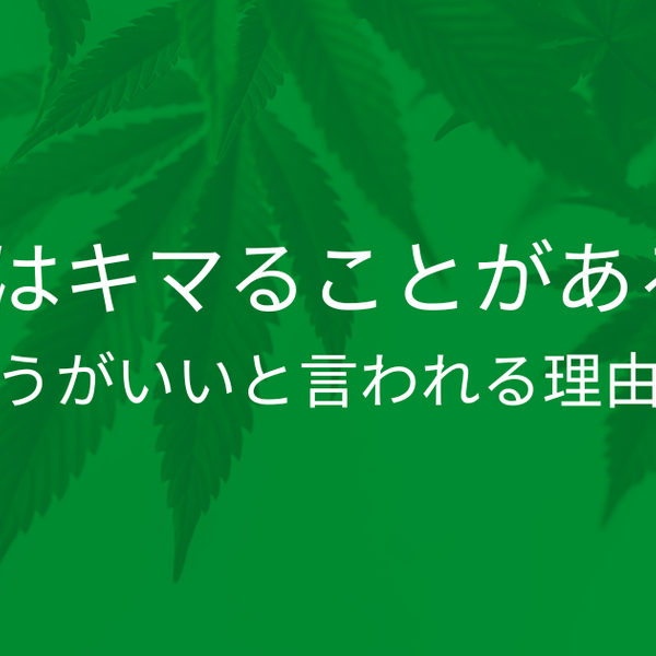 CBDはキマることがある？やめたほうがいいと言われる理由も解説！ | CBD_GReEN_Store CBDお役立ちコラム blog