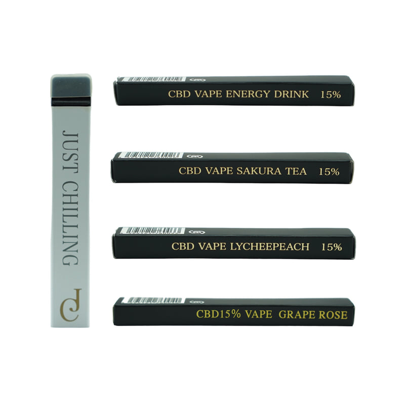 【吸量】CBD 15% / 電子煙筆 / 一次性 / CBD 150mg / 4種口味