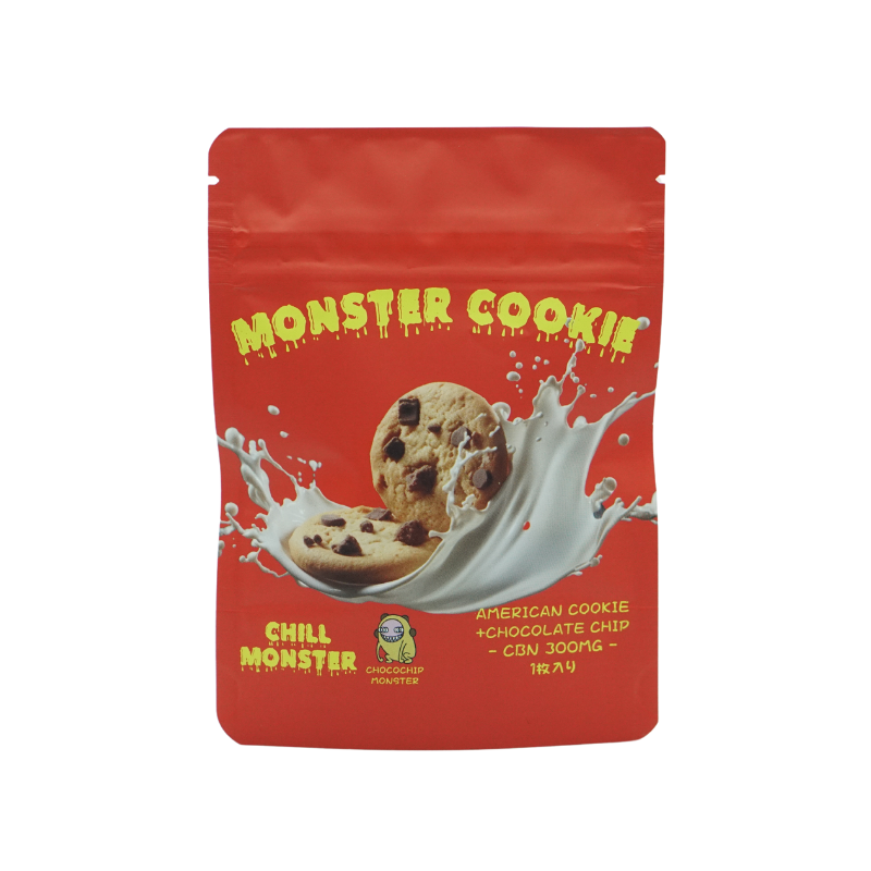 【エディブル】CBNクッキー / MONSTER COOKIE / アメリカンチョコチップクッキー味  / 竹炭チョコチップクッキー味 / 1枚あたりCBN300mg