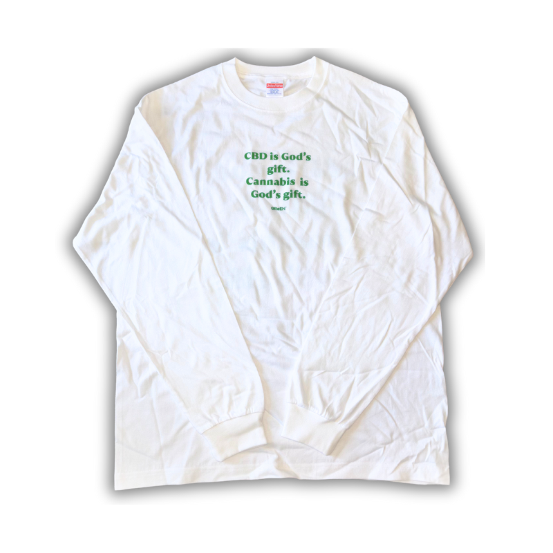 【アパレル】GReEN™オリジナルプリントロンT / God'sGiftロングTシャツ / 6.2オンス / プレミアム ロングスリーブ Tシャツ