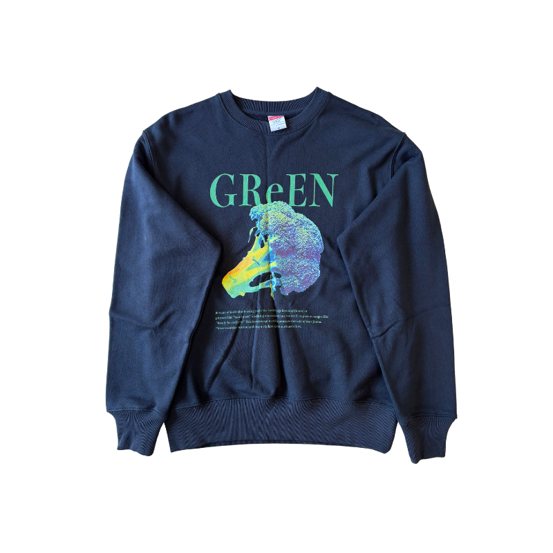 【アパレル】GReEN™オリジナルプリントスウェット / ブロッコリートレーナー / 12.7オンス / ヘヴィーウェイト / クルーネック / スウェット(裏パイル)