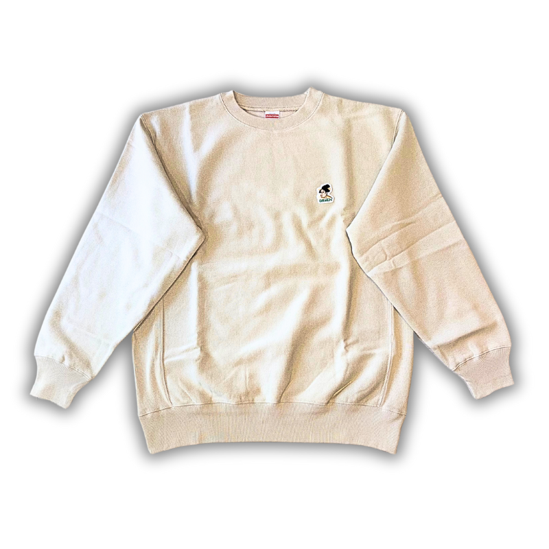 【アパレル】GReEN™オリジナル刺繍スウェット / バックプリントトレーナー / 12.0オンス / ヘヴィーウェイト / クルーネックスウェット（裏起毛）